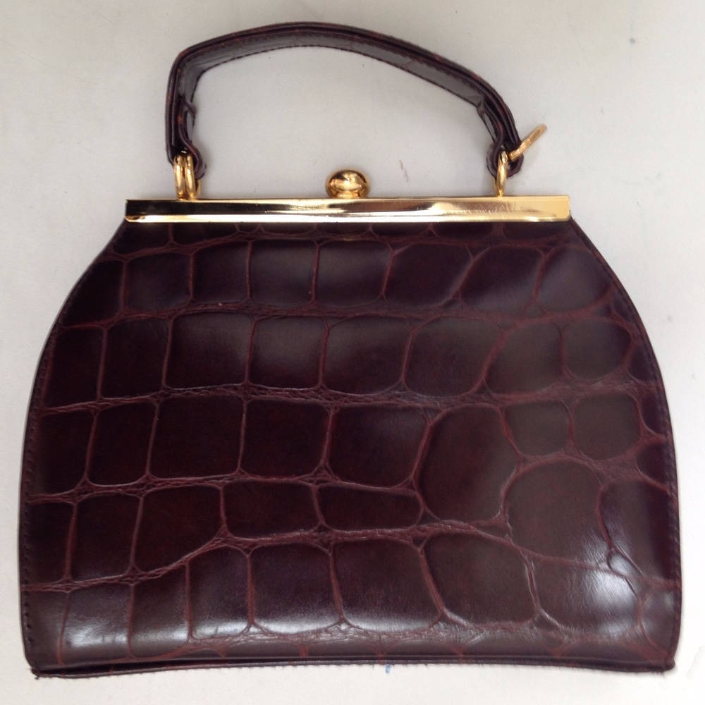 Valerie Stevens Burgandy Clutch